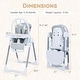 preview thumbnail 5 of 18, Gymax Foldable Baby High Chair for Babies & Toddlers w/Adjustable