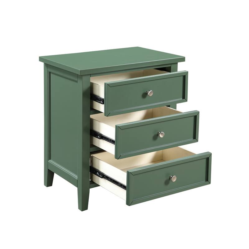 Luca 3-drawer Nightstand, Bedroom Furniture