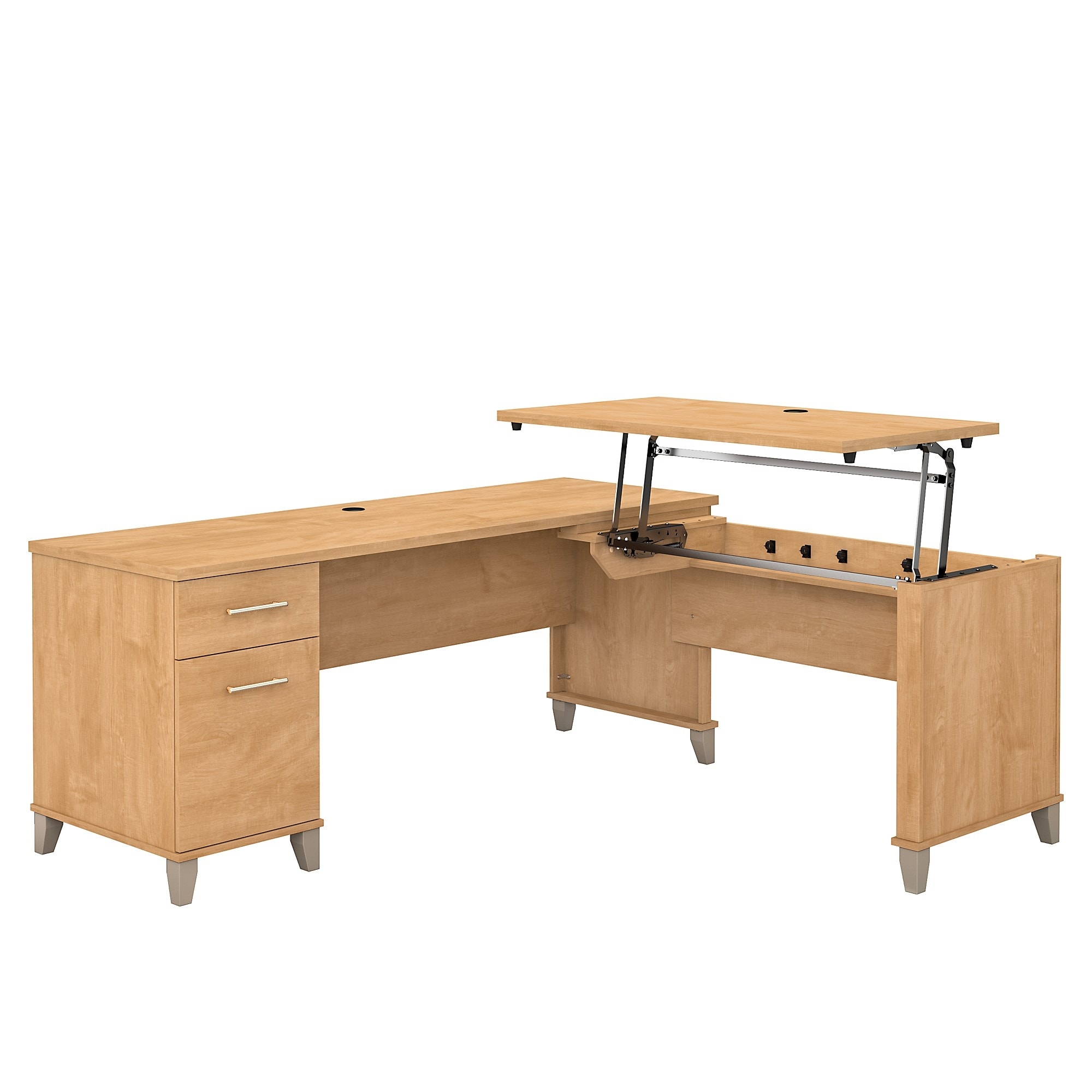 Somerset 72W 3 Position Sit to Stand L Shaped Desk by Bush-image