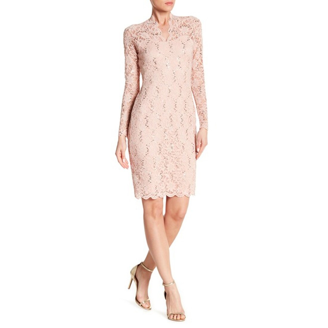 lace dress blush