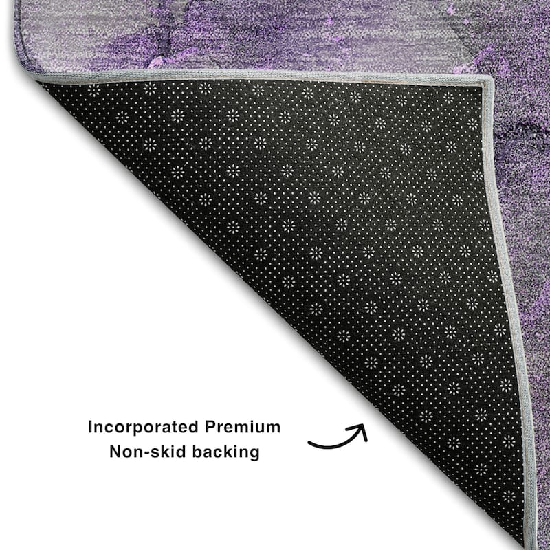 Premium Washable Super Soft Contemporary Watercolor Mayfield Rug