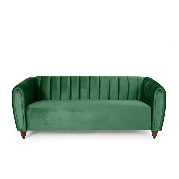 Amaia Retro Modern Velvet Loveseat Sofa by Christopher Knight Home On Sale Bed Bath & Beyond