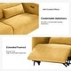 preview thumbnail 25 of 25, Ramon Modern Wall-hugging Power Reclining Sofa with USB Ports and Power Headrest and Extended Footrest by HULALA HOME
