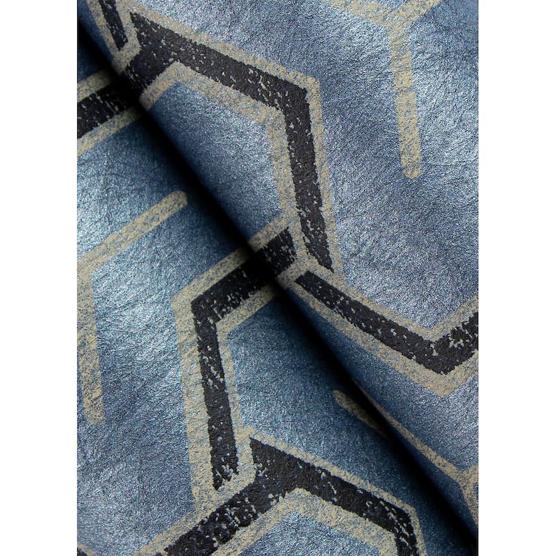 Advantage Gautier Blue Tessellate Wallpaper
