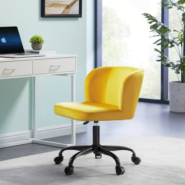 Modern Velvet Home Office Swivel Chair On Sale Overstock 33571338