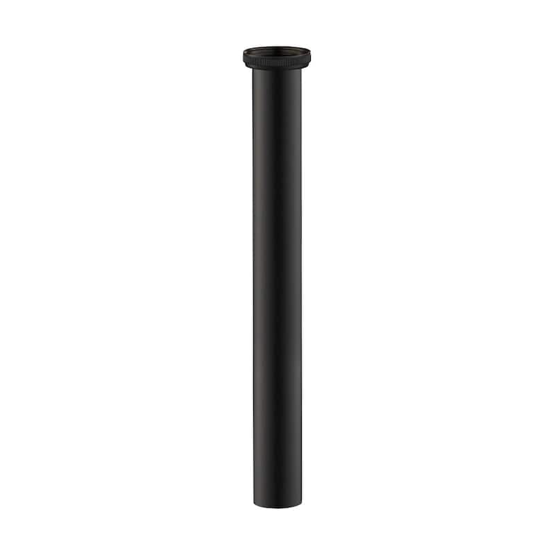 Kibi Bathroom Sink Tailpiece 1-1/4" x 12" - Matte Black
