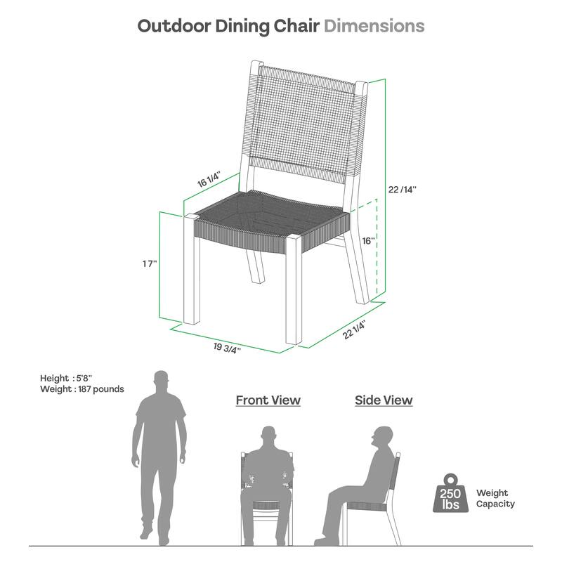 Cambridge Casual Vasa 4-Piece Outdoor Teak Dining Set