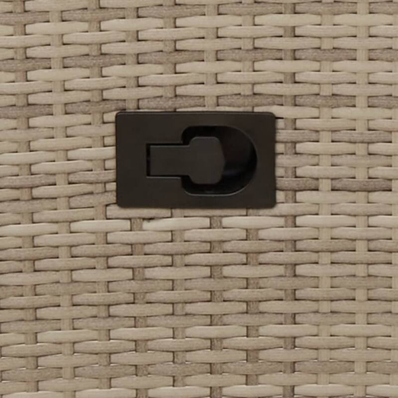 vidaXL Reclining Patio Chairs with Cushions Armchair Outdoor Seating Poly Rattan