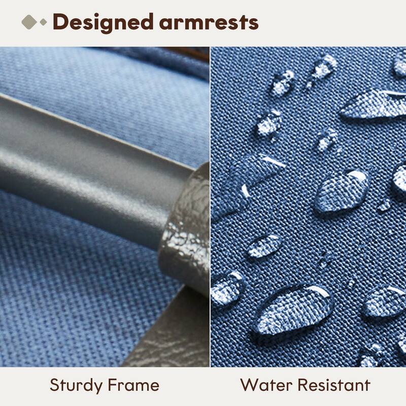 Gymojoy 3-Seat Outdoor Sofa, All-Weather PE Wicker - 1-Piece