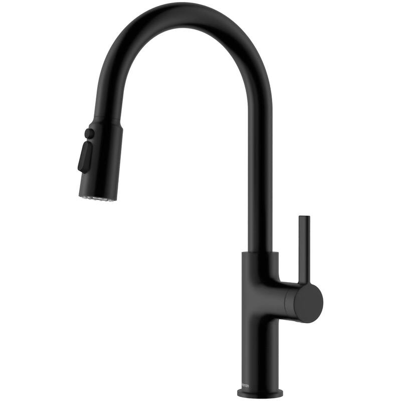 Karran USA KKF720 Stalbridge 1.8 GPM Single Hole Pull Down Kitchen - Matte Black