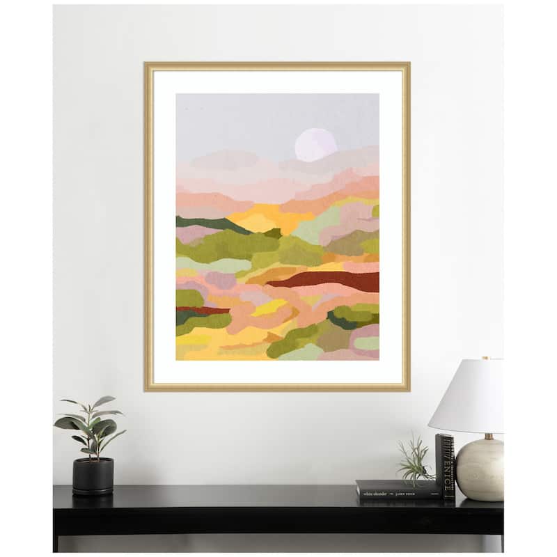 Kate and Laurel Framed Art Beautiful Landscape by July Art Prints