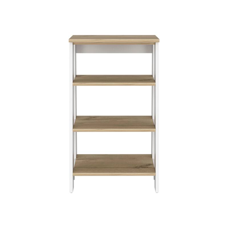 Bathroom Floor Cabinet, Bathroom Storage Cabinet Two Interior Shelves, Two Open Shelves, Single Door