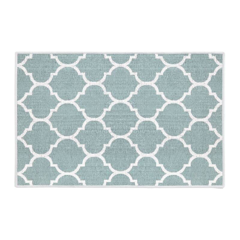 SussexHome Non-Skid Ultra-Thin Area Rugs for Laundry Room, Entryway, Bathroom and Kitchen - Washable Multipurpose Floor Mat