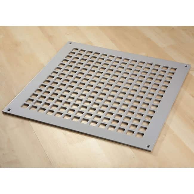Reggio Registers Grid Series 14" x 14" Floor Grille without Mounting - Grey Steel