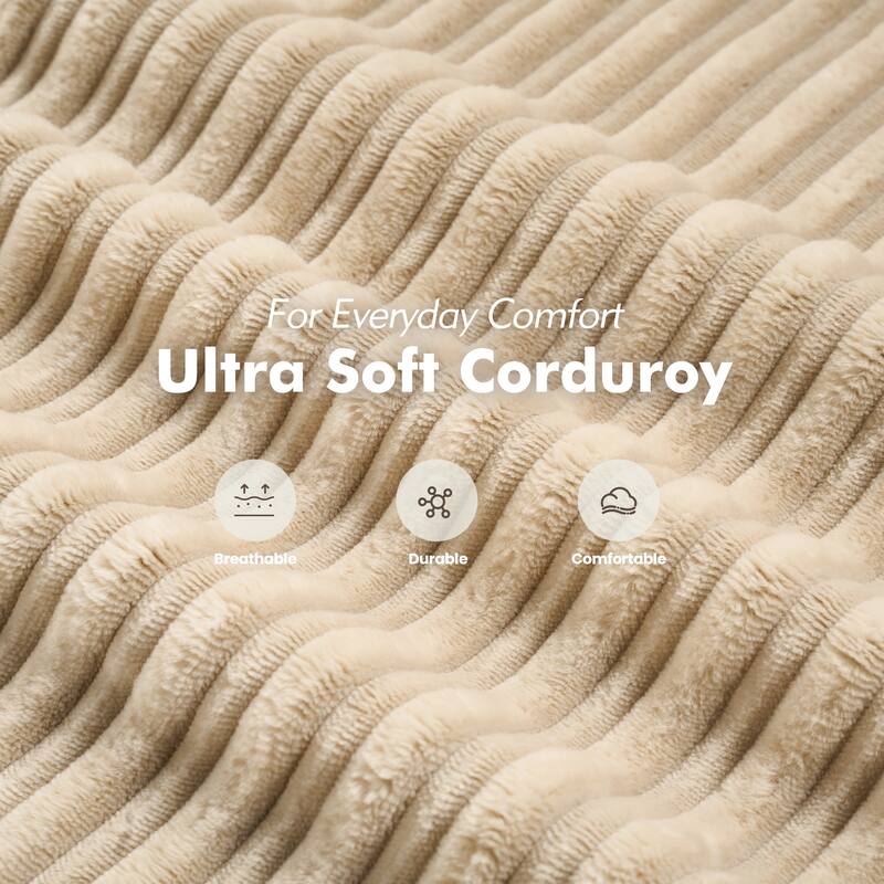 OVIOS Corduroy & Plush Foldable ​Sleeper Sofa