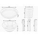 preview thumbnail 6 of 11, 24-Piece Kids Plastic Dinnerware Set, Service for 4 with Plates, Bowls, Cups, Forks, Knives, Spoons, Reusable Tableware