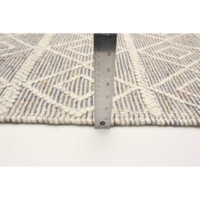 ECARPETGALLERY Braid weave Sienna Brown Wool Rug - 5'2 x 7'5