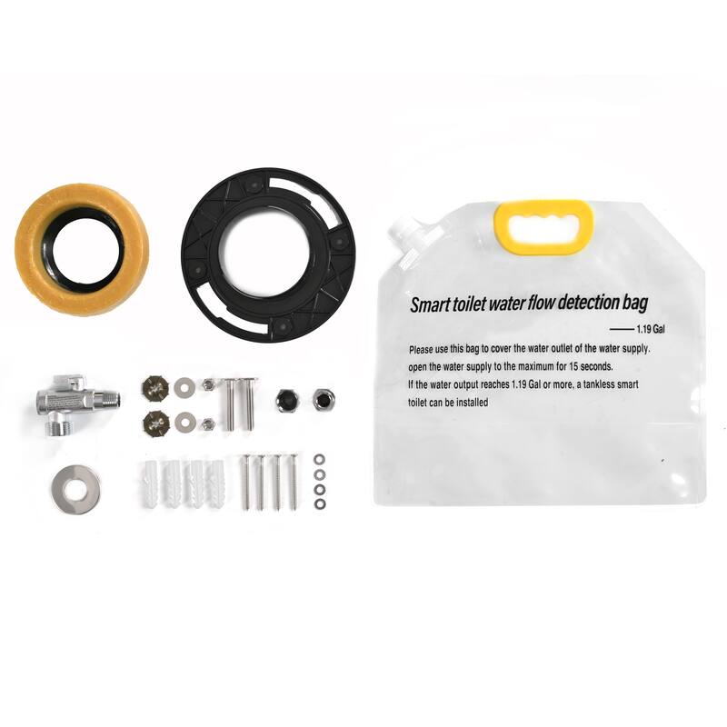 Smart Toilet with Heated Seat One Piece Elongated. Dual Flush 1.0 1.28 GPF. Foot Sensor Flush. Night Light