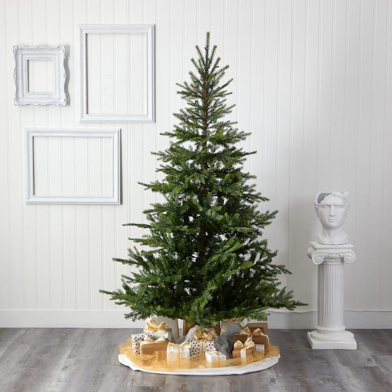 7' Pre-Lit North Carolina Spruce Artificial Christmas Tree, Unlit - 7 Foot