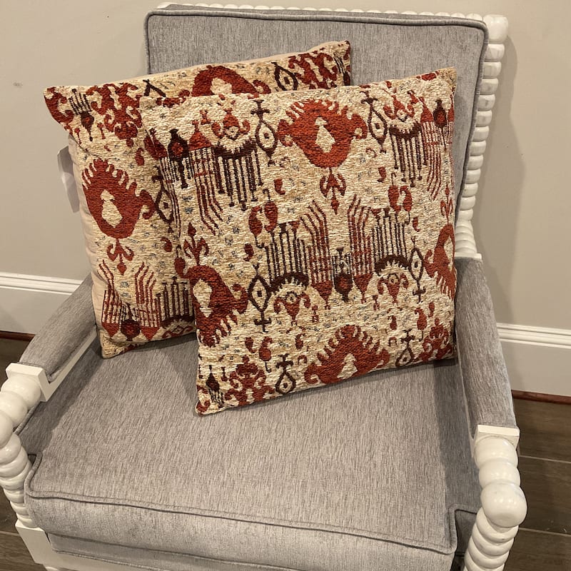 HERAT ORIENTAL Handmade Chenille Throw Pillow Set