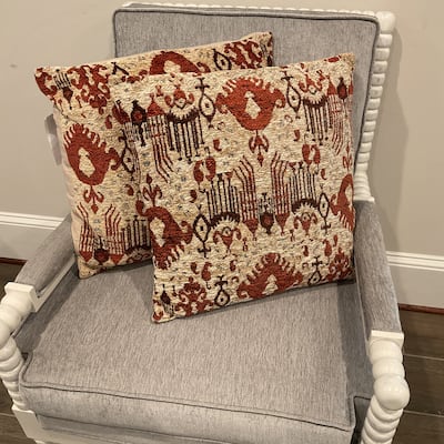 HERAT ORIENTAL Handmade Chenille Throw Pillow Set