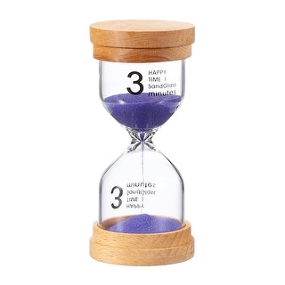 Sand Timer, Wooden Sand Watch High Glass Sandglass Timer for Living - 3 ...