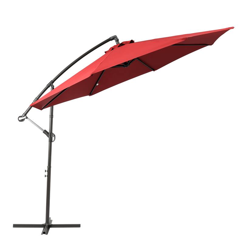 Weller 10-foot Offset Cantilever Hanging Patio Umbrella