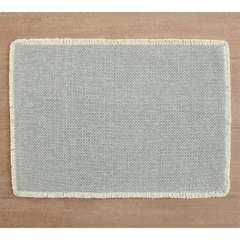 Bali Placemat Set of 4 - 14X20 - DUSTY BLUE