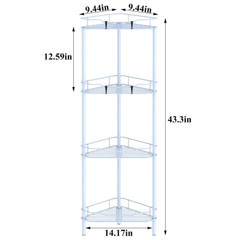 Shelves Stand Rack - 14.17 x 14.17x 43.3 inches