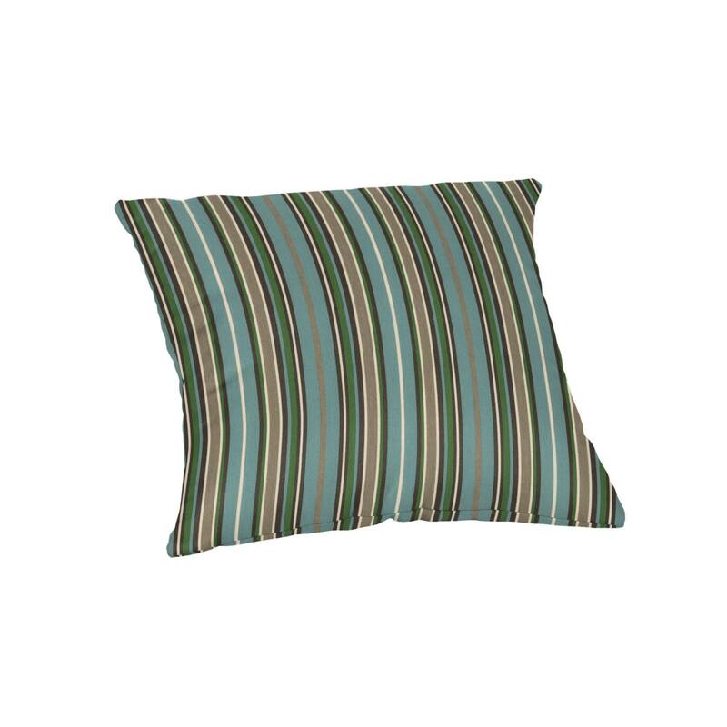 Sunbrella 20 inch Square Stripe Outdoor Throw Pillow