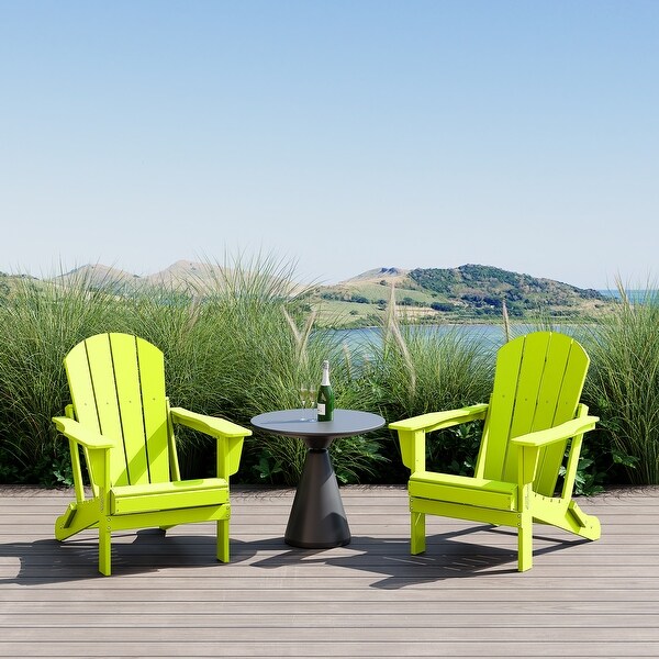 Laguna Weather Resistant Outdoor Patio Folding Adirondack Chairs