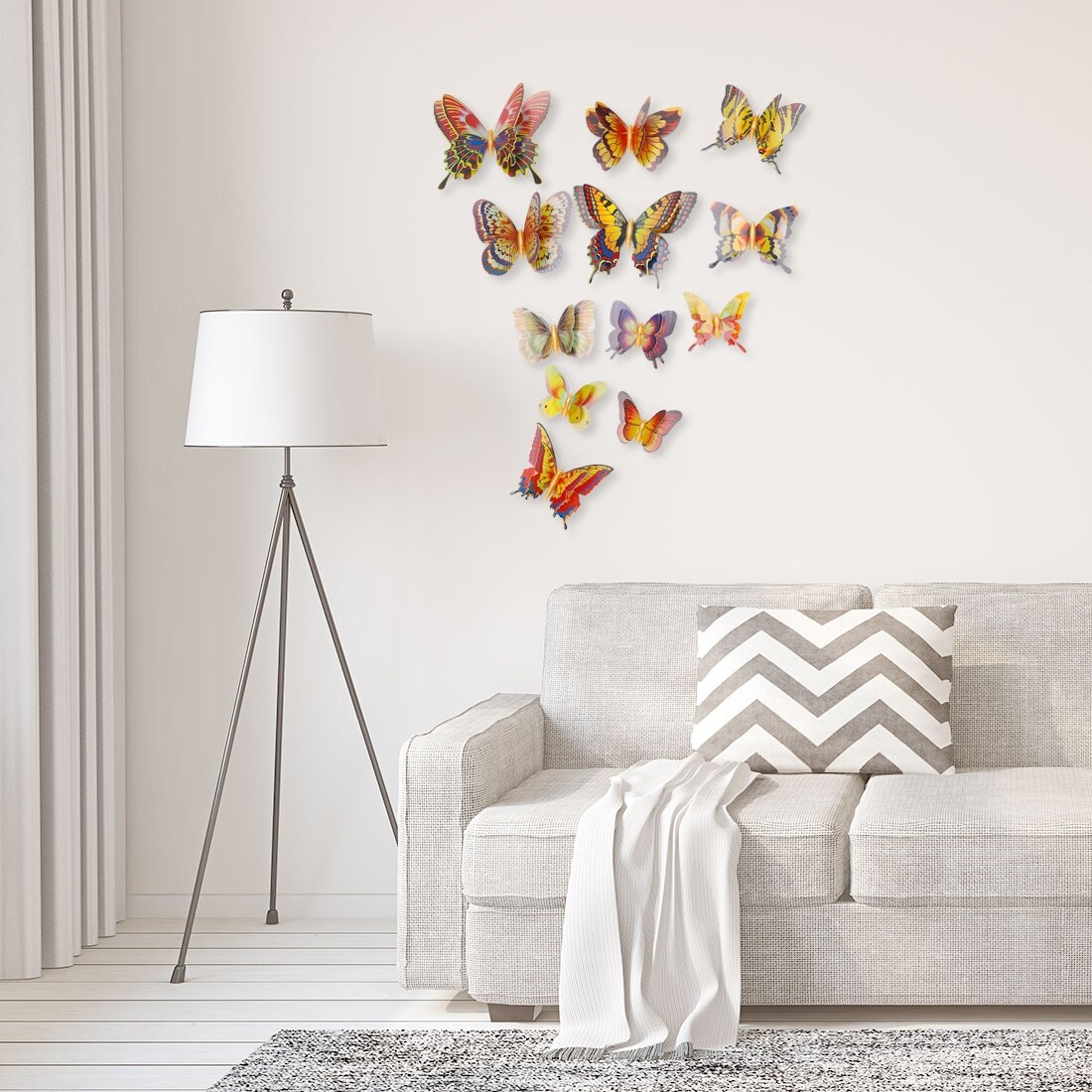 Shop 12pcs 3d Butterfly Wall Sticker Decal Sticker For Wedding