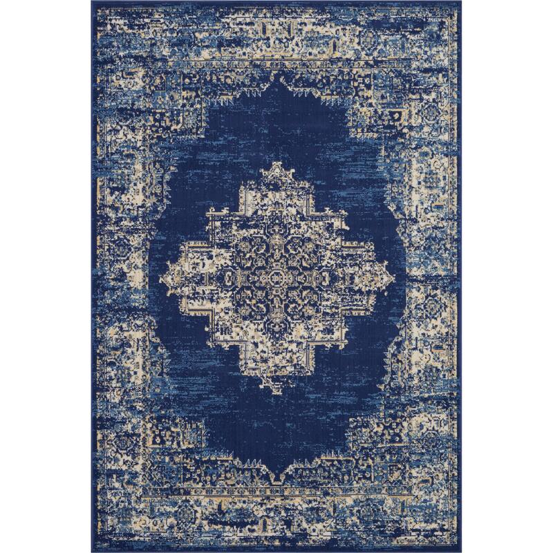 Nourison Grafix Distressed Vintage Medallion Area Rug