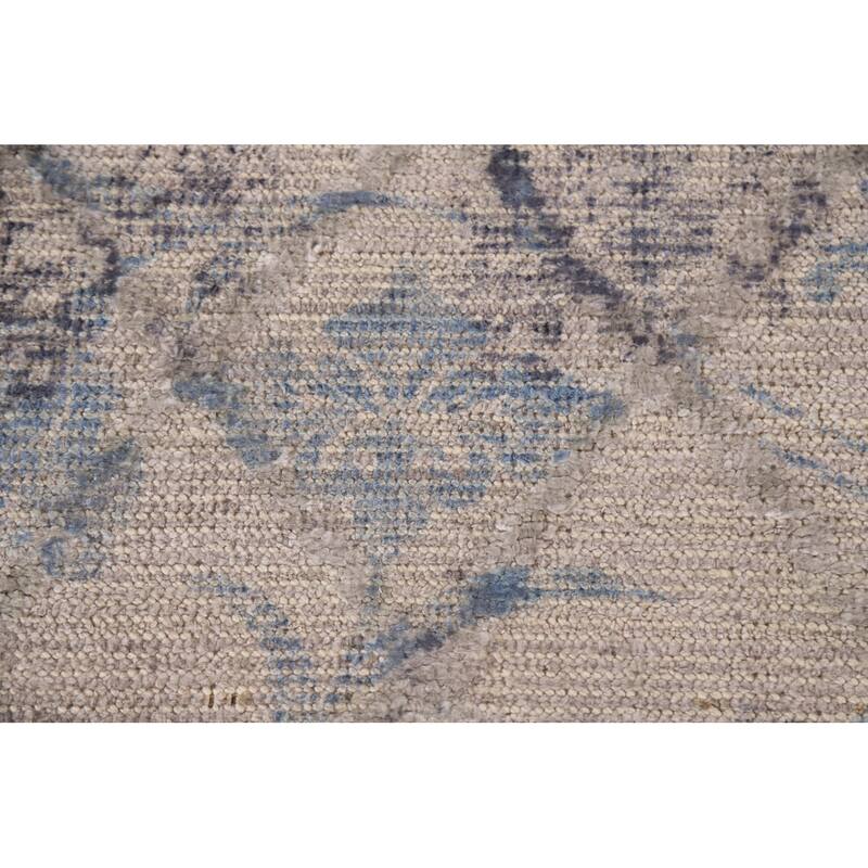 Abstract Modern Area Rug Hand-Knotted Wool Carpet - 8'0"x 9'11"