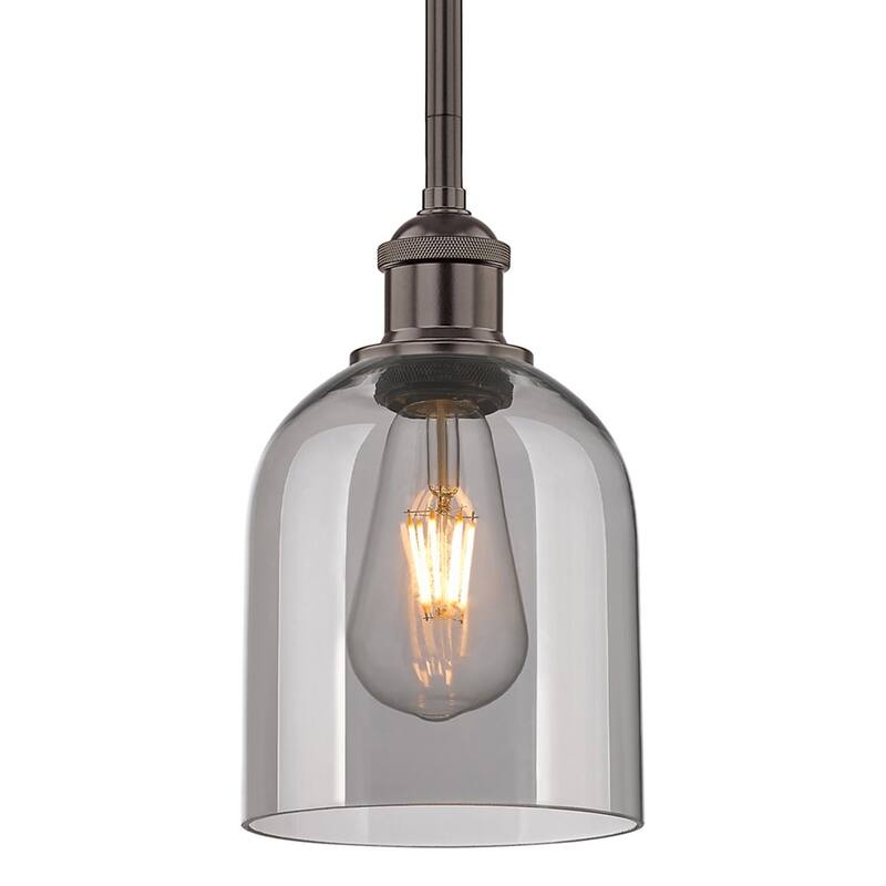 Innovations Lighting 616-1S 9 6 Bella Pendant Bella 6" Wide Mini - Oil Rubbed Bronze / Light Smoke