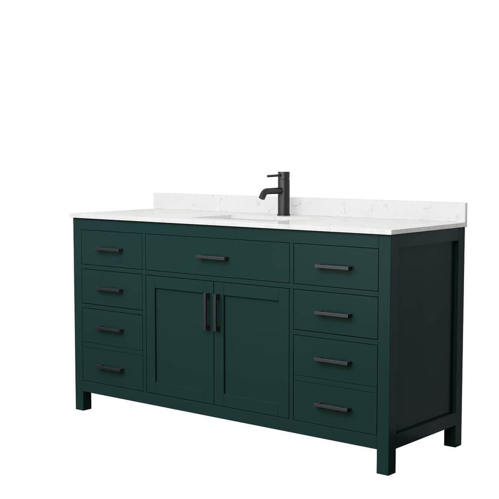 Beckett 66 Inch Single Vanity, Cultured Marble Top