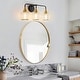 preview thumbnail 131 of 151, Modern Vanity Lights Dimmable Bathroom Light Fixtures with Glass Shade