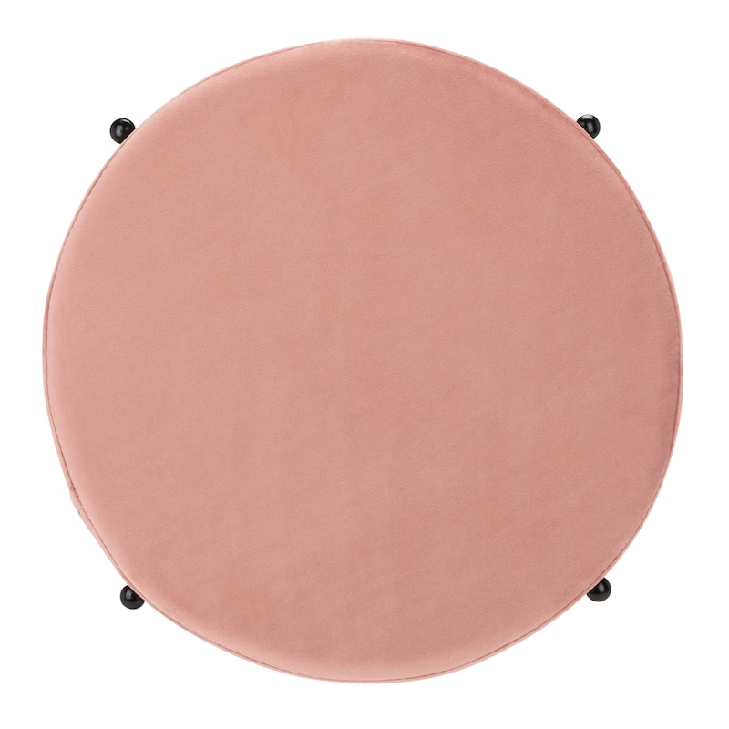 SAFAVIEH Amani Round Velvet Ottoman