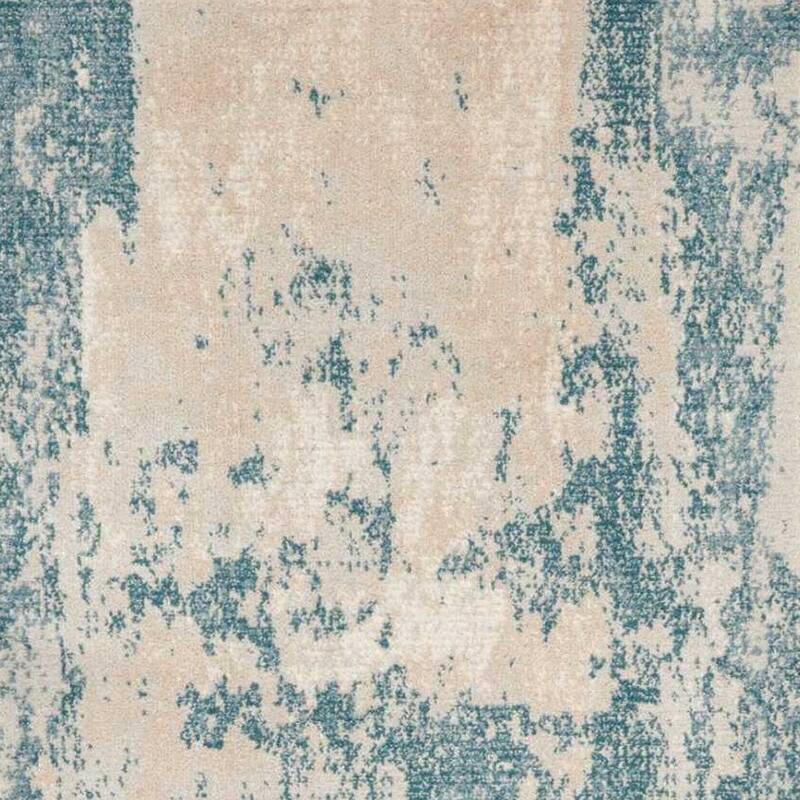 Kawez Power Loomed Abstract Modern Non Skid Stain Resistant Area Rug By HomeRoots - 90' X '26' X '0.5