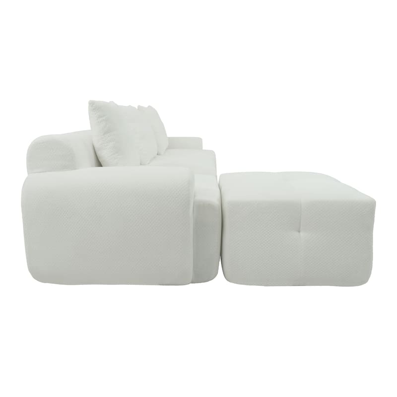 Modular Sectional Sofa, L-Shape 3 Seat Couch Memory Foam Sectional Couches for Living Room