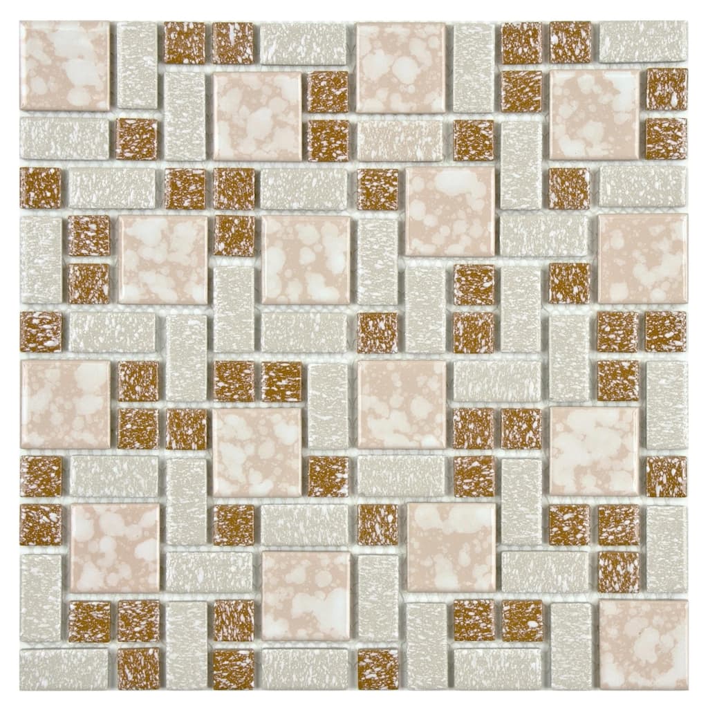 Merola Tile University Beige 11-3/4" x 11-3/4" Porcelain Floor and Wall Tile