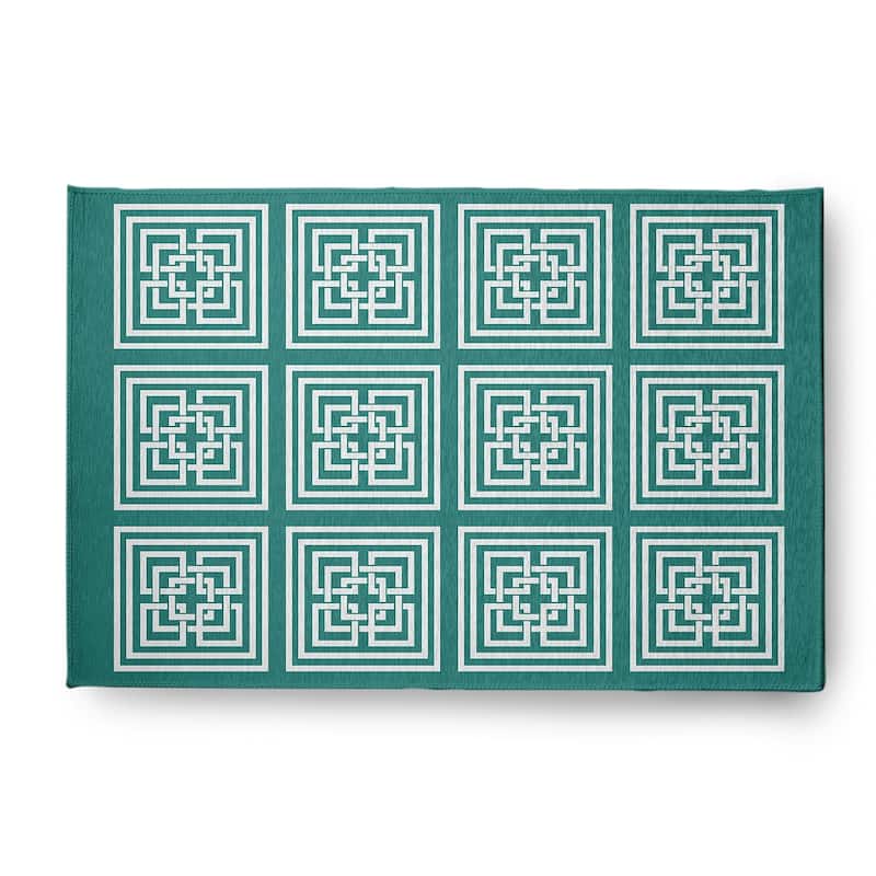 Greek New Key Rug - Desert Turquoise - 2' x 3'