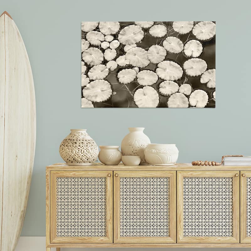 Stupell White Floating Lily Pads Canvas Wall Art Design By Lori Deiter