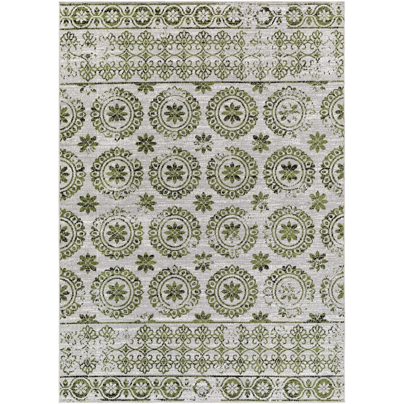 Livabliss Lavadora Updated Traditional Floral & Botanical Washable Area Rug