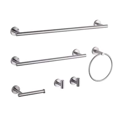 WOWOW 6-Piece Bath Hardware Set with Mounting Hardware