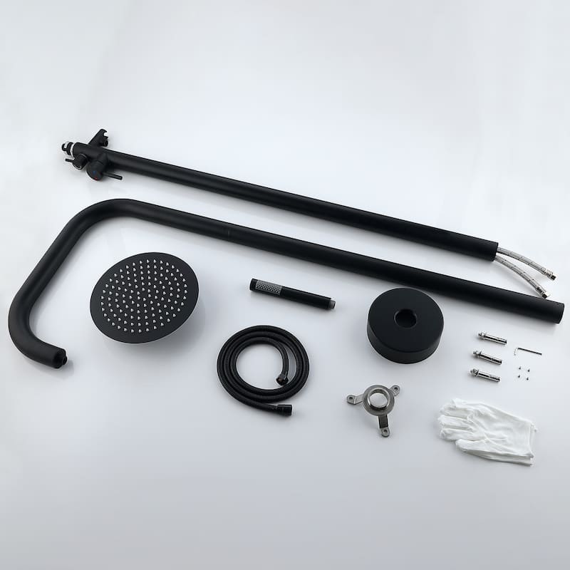88" H Rbrohant Freestanding Stainless Steel Outdoor Shower