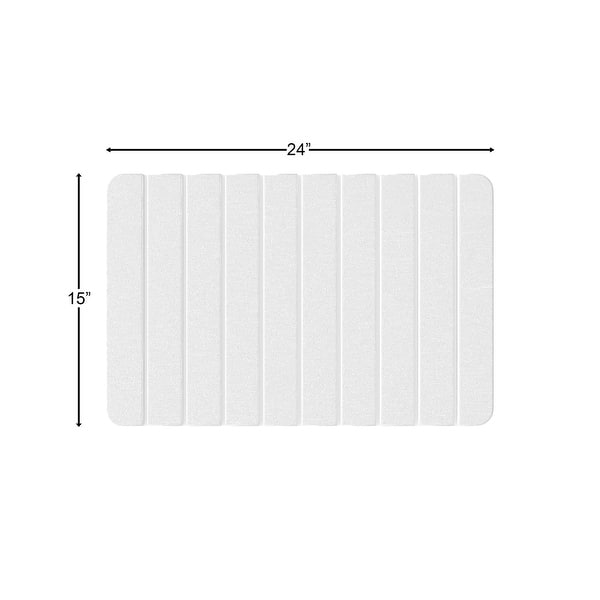 Diatomite Quick Dry Stone Medium 24" x 15" Bath Mat
