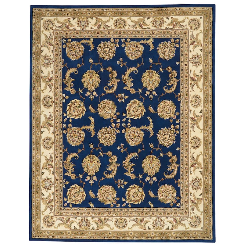 Nourison Hand-tufted Area Rug - 7' 9" x 9' 9" - Navy - Rectangle