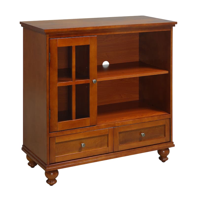 Convenience Concepts Tahoe Highboy 40" 2 Drawer TV Stand with Storage Cabinet and Shelves