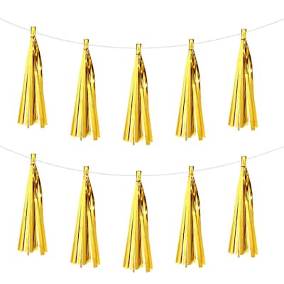 15Pcs Tassel Garland Banner with Rope